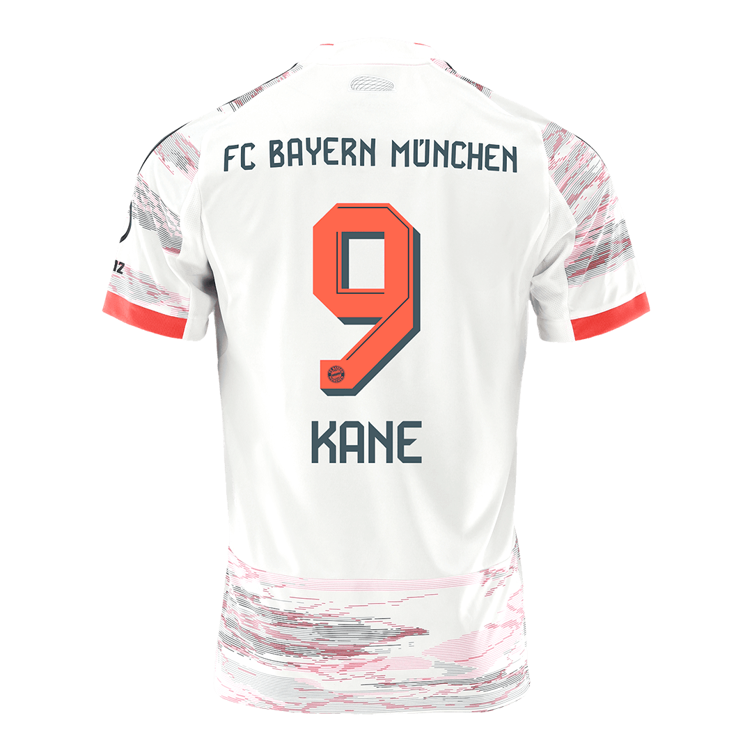 Bayern Munich Tröja KANE #9 2025/26 Borta Vit