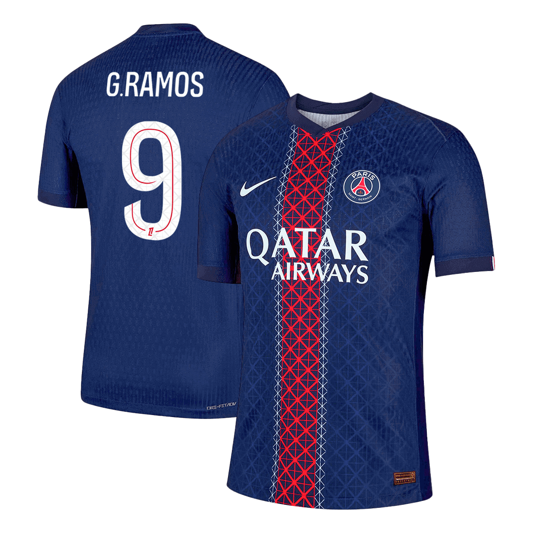 PSG Tröja G.RAMOS #9 2025/26 Hemma Mörkblå