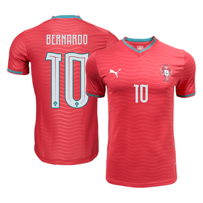 Portugal Tröja BERNARDO #10 2026 Hemma Autentisk Röd