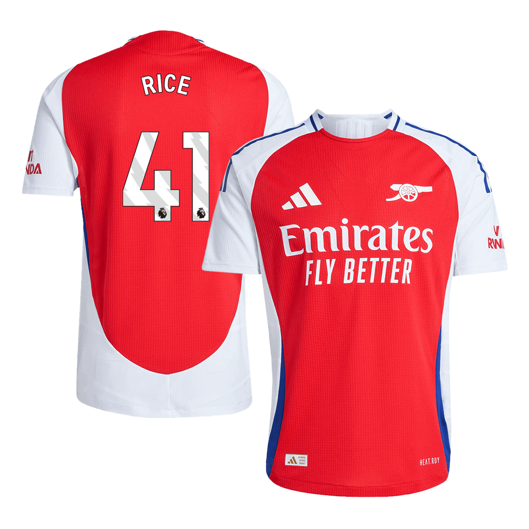 Arsenal Tröja RICE #41 2024/25 Hemma Röd