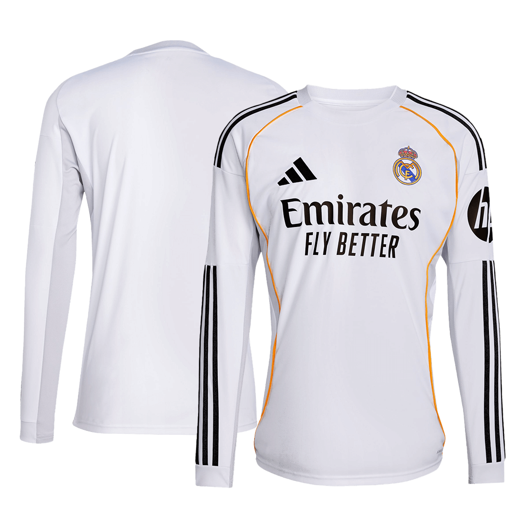 Real Madrid Tröja 2025/26 Hemma Långärmad Vit