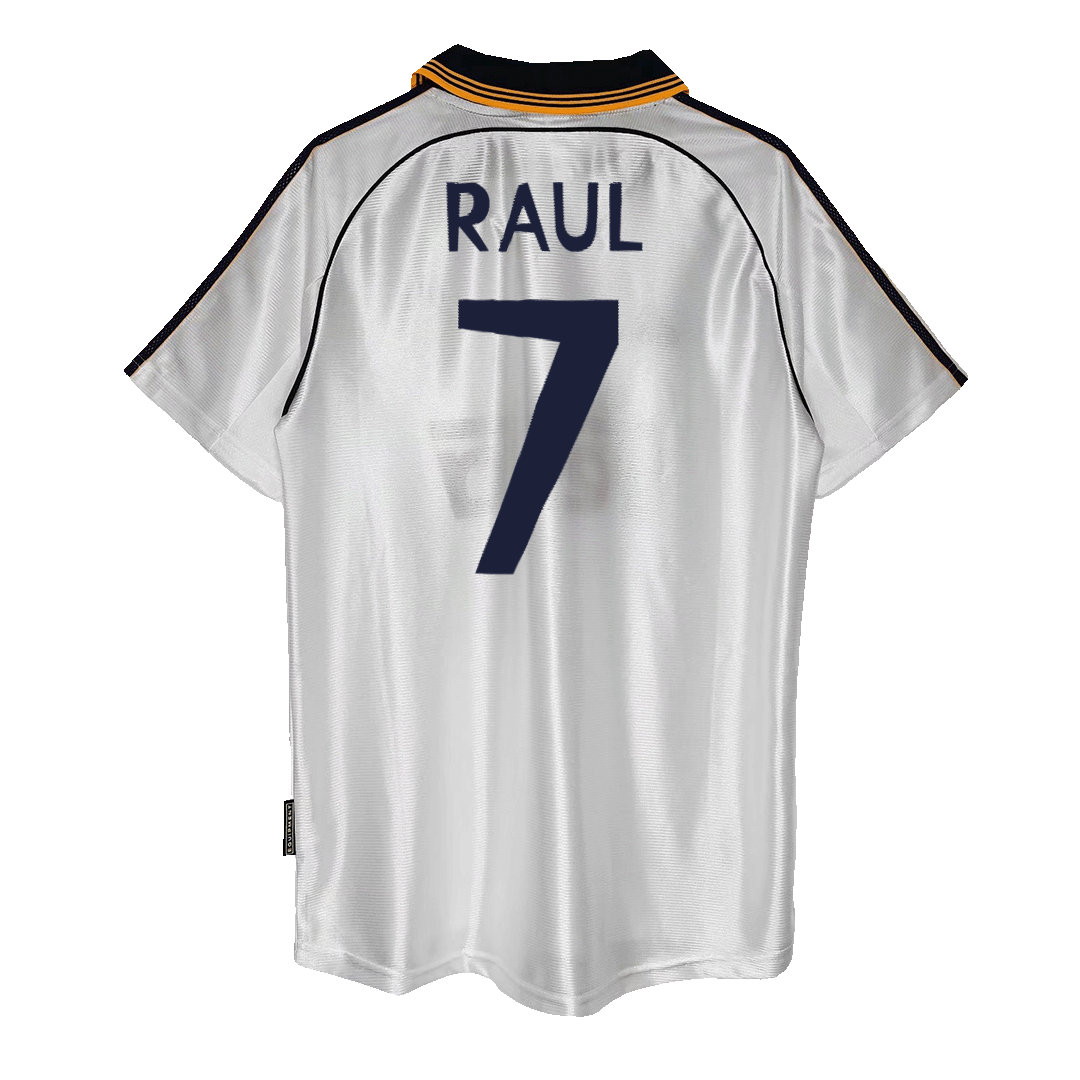 RAUL #7 Real Madrid Hemmatröja 1999/00 Retro Tröja
 Vit
