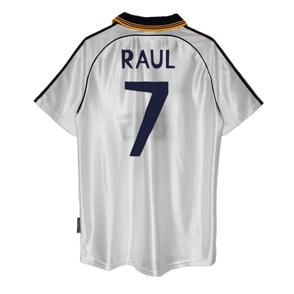 RAUL #7 Real Madrid Hemmatröja 1999/00 Retro Tröja
 Vit