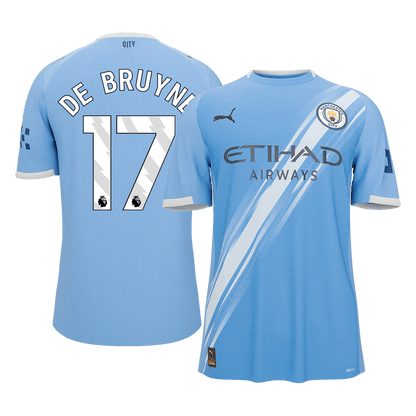 DE BRUYNE #17 Manchester City Tröja 2025/26 Hemma Premium Blå
