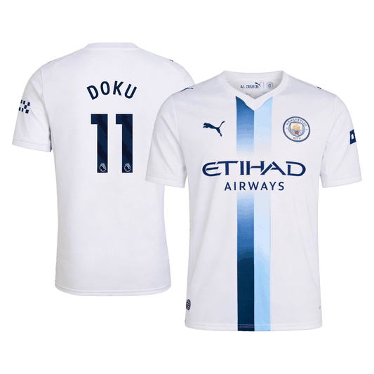 Manchester City Tröja DOKU #11 2026/27 Third Vit