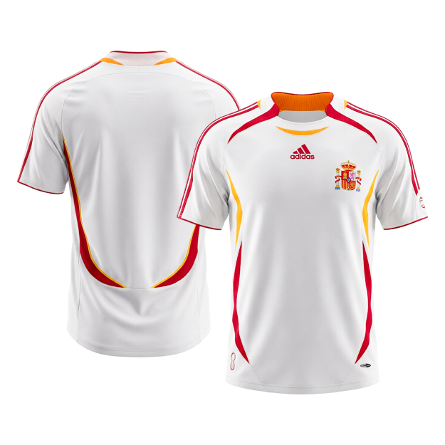 Spanien Bortatröja 2006 Retro Tröja
 Vit-9
