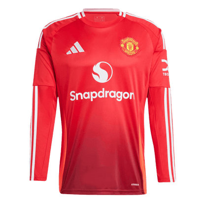 Manchester United Tröja 2024/25 Hemma Långärmad Röd