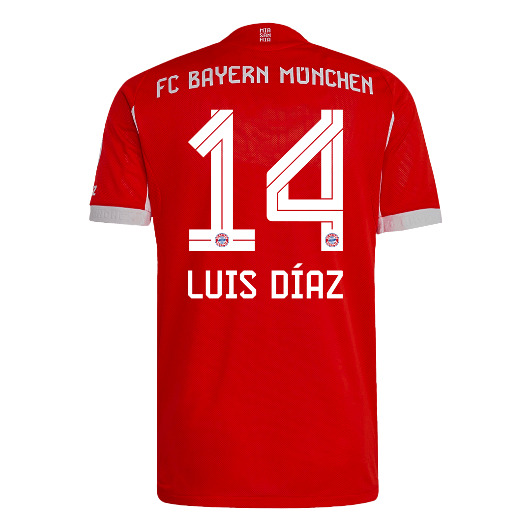Bayern Munich Tröja LUIS DÍAZ #14 2025/26 Hemma Röd