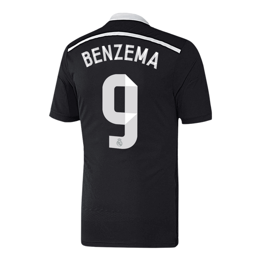 BENZEMA #9 Real Madrid Tredjetröja 2014/15 Retro Tröja
 Svart