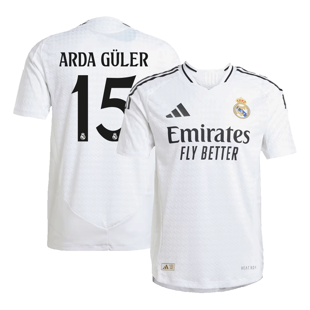 Real Madrid Tröja ARDA GÜLER #15 2024/25 Hemma Vit