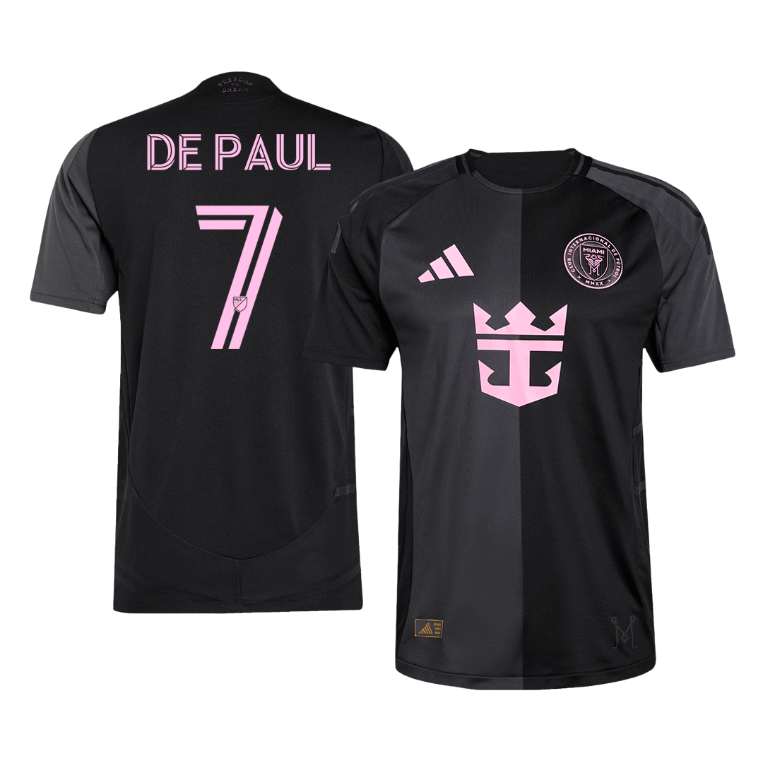 Inter Miami CF Tröja DE PAUL #7 2025 Borta Black&Gray