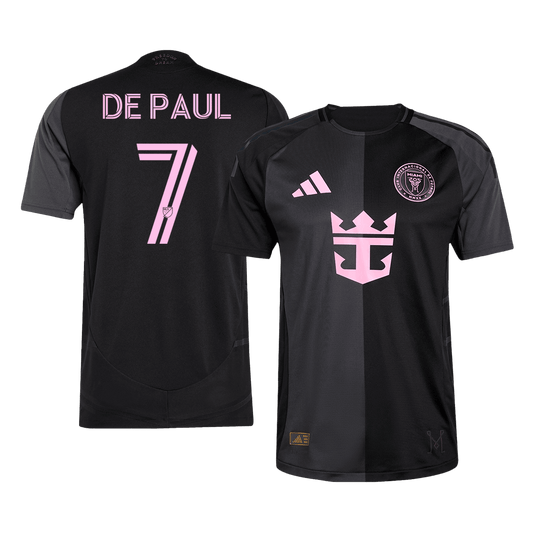 Inter Miami CF Tröja DE PAUL #7 2025 Borta Black&Gray