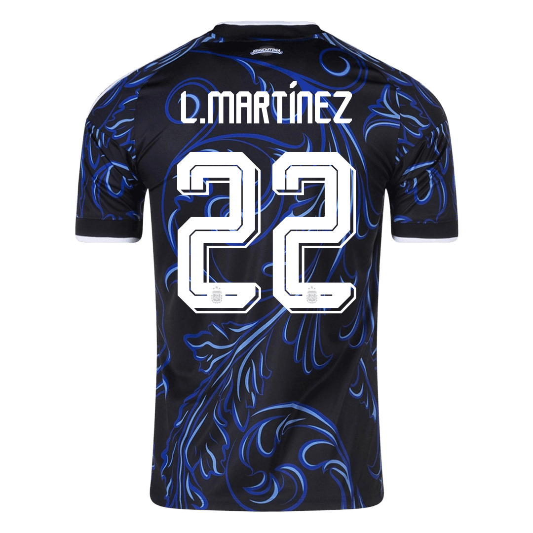 Argentina Tröja L. MARTÍNEZ #22 2026 Borta Svart-9
