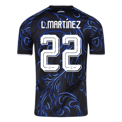 Argentina Tröja L. MARTÍNEZ #22 2026 Borta Svart-9