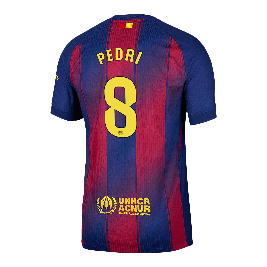 Barcelona Tröja PEDRI #8 2025/26 Hemma Röd & Blå