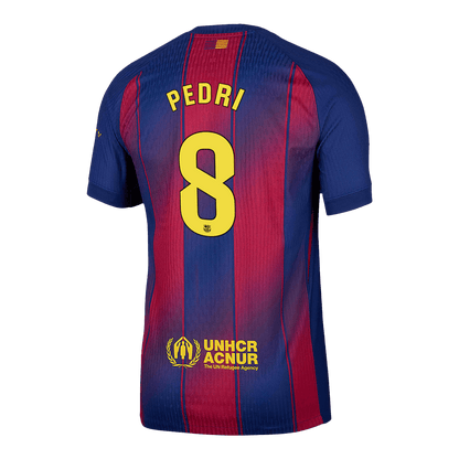 Barcelona Tröja PEDRI #8 2025/26 Hemma Röd & Blå-13