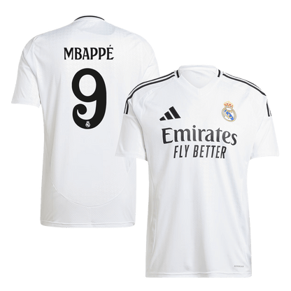 Real Madrid Tröja MBAPPÉ #9 2024/25 Hemma Vit