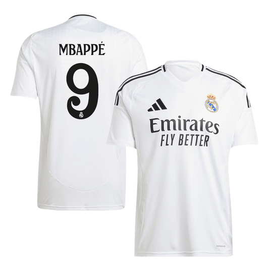 Real Madrid Tröja MBAPPÉ #9 2024/25 Hemma Vit