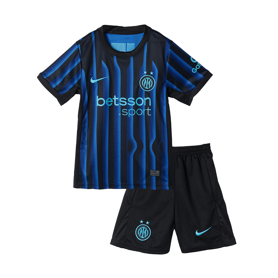 Inter Milan Tröja 2025/26 Hemma Blå och svart Barn