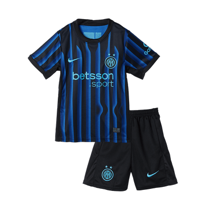 Inter Milan Tröja 2025/26 Hemma Blå och svart Barn-16