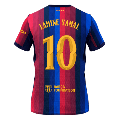Barcelona Tröja LAMINE YAMAL #10 2026/27 Hemma Blue&Garnet - UCL-3
