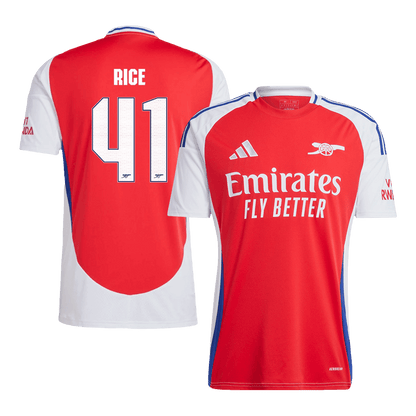 Arsenal Tröja RICE #41 2024/25 Hemma Röd - UCL