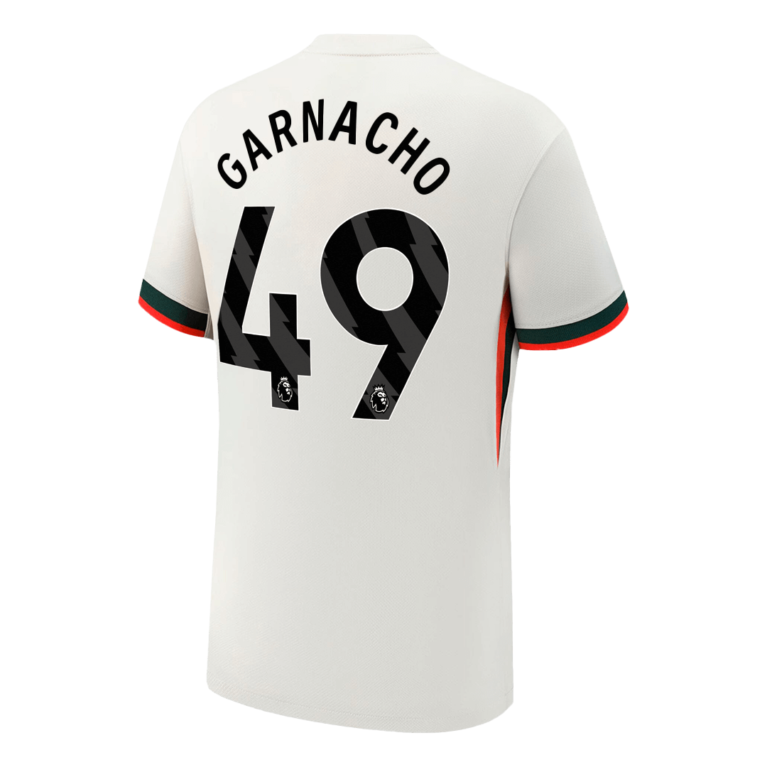 Chelsea Tröja GARNACHO #49 2025/26 Borta Vit-9