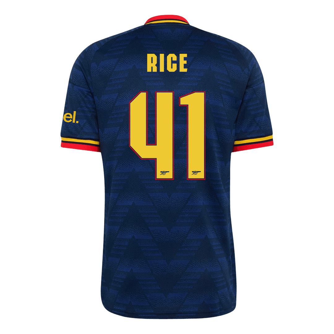 Arsenal Tröja RICE #41 2026/27 Borta Mörkblå - UCL-9