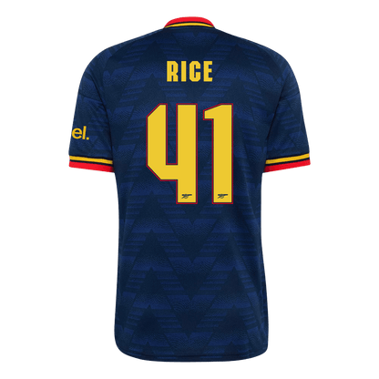 Arsenal Tröja RICE #41 2026/27 Borta Mörkblå - UCL-9