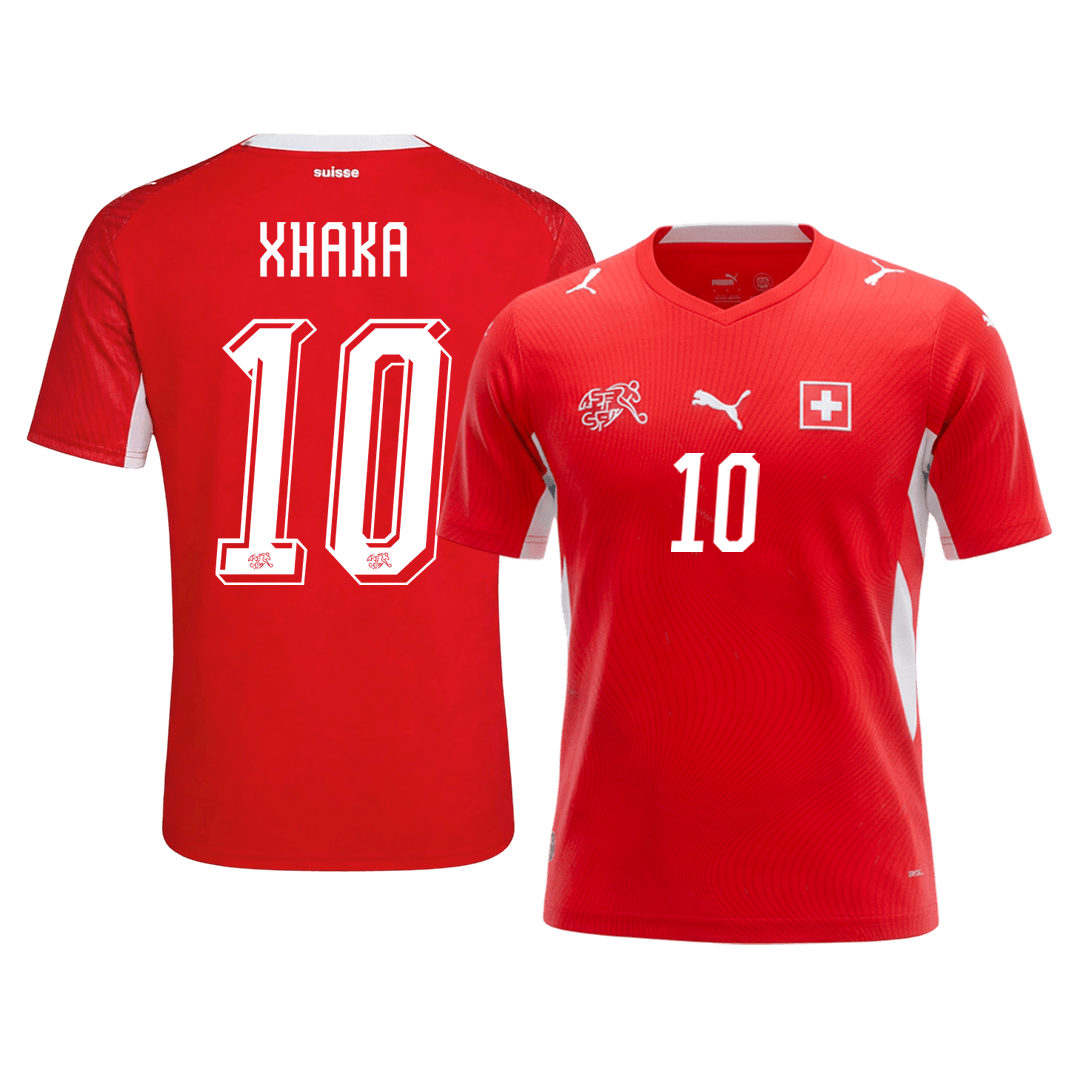 Schweiz Tröja XHAKA #10 2026 Hemma Röd