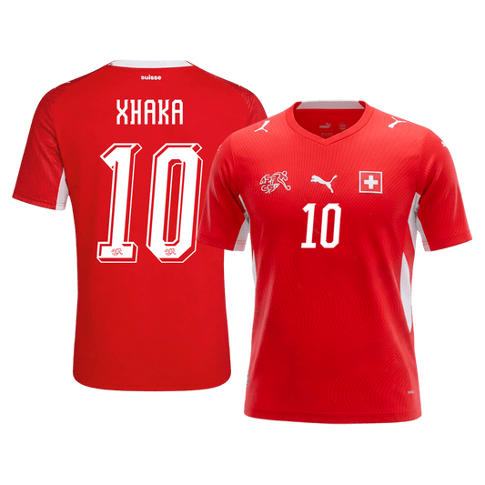 Schweiz Tröja XHAKA #10 2026 Hemma Röd