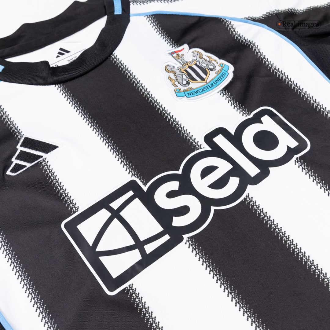 Newcastle United Tröja 2025/26 Hemma Svart & Vitt Barn-9