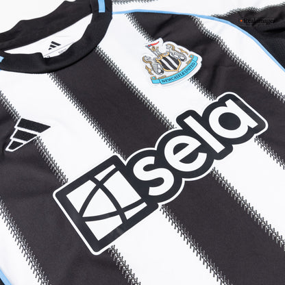 Newcastle United Tröja 2025/26 Hemma Svart & Vitt Barn-9