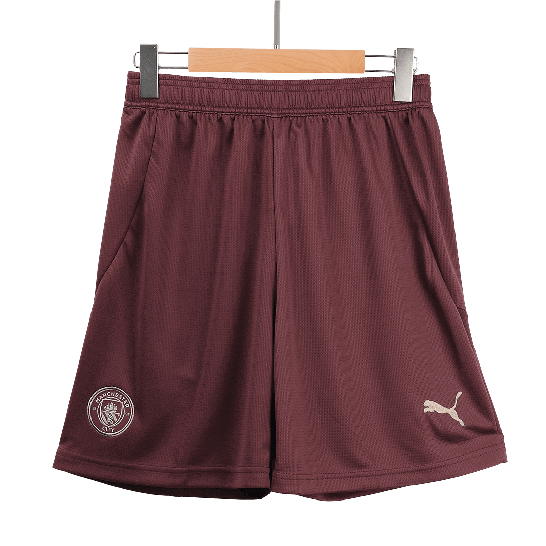 Manchester City Shorts 2024/25 Tredje Röd