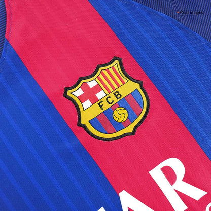 MESSI #10 Barcelona Hemmatröja 2016/17 Retro Tröja
 Röd & Blå-6