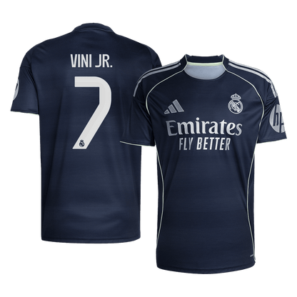 VINI JR. #7 Real Madrid Tröja 2025/26 Borta Premium Mörkblå
