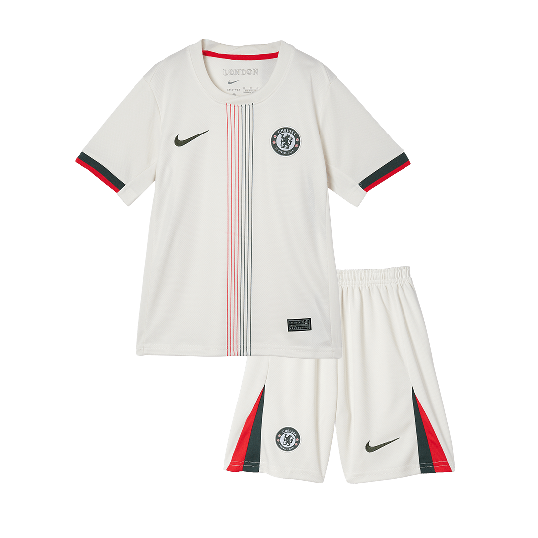 Chelsea Tröja 2025/26 Borta Vit Barn