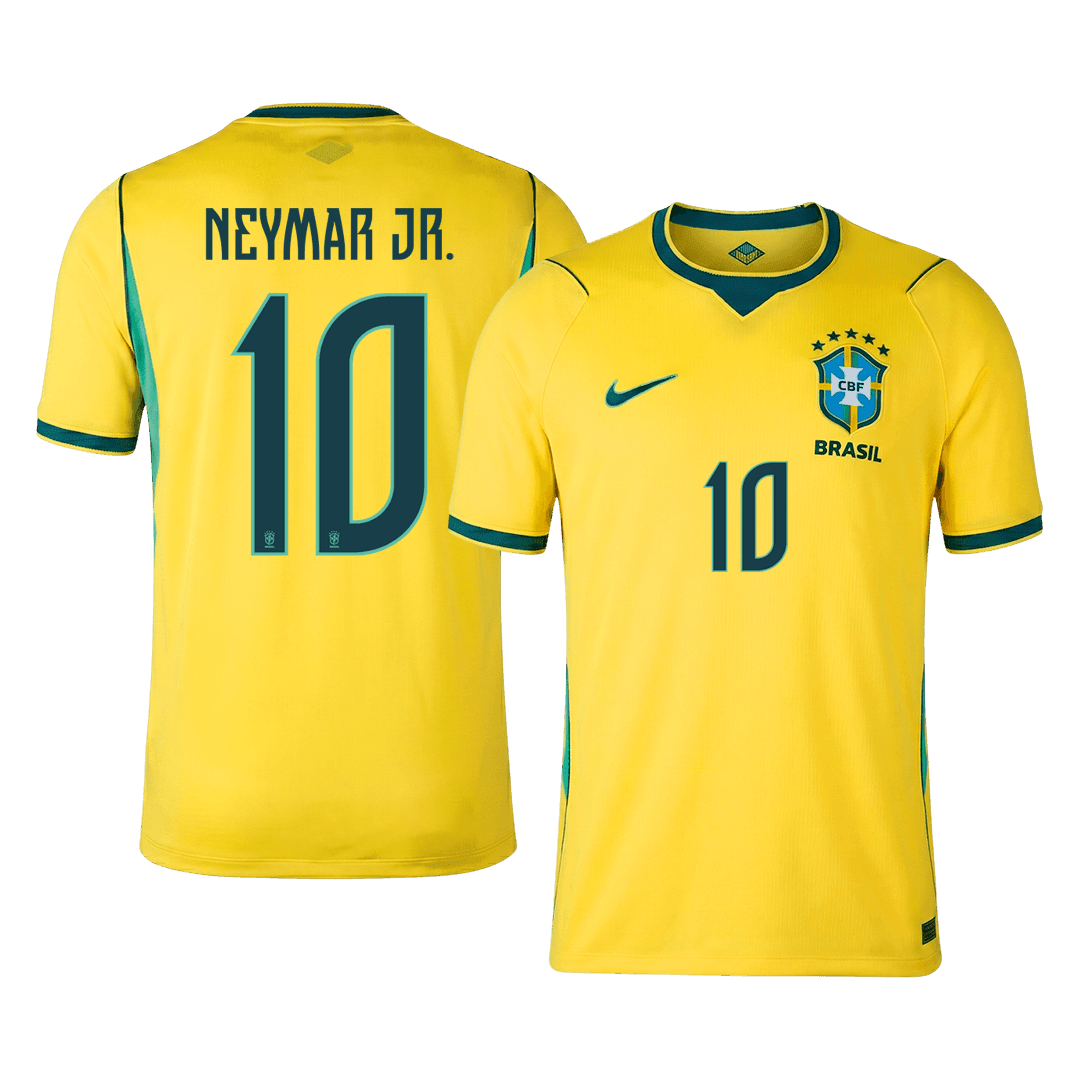 Brasilien Tröja NEYMAR JR. #10 2026 Hemma Gul