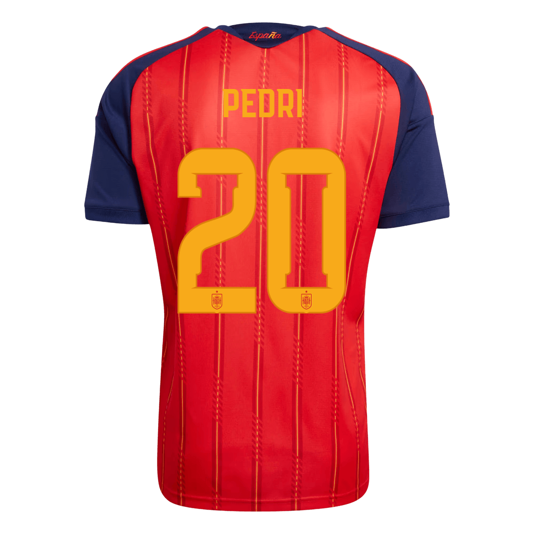 PEDRI #20 Spanien Tröja 2026 Hemma Premium Röd