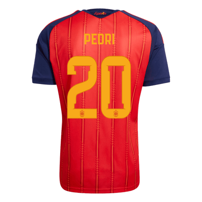 PEDRI #20 Spanien Tröja 2026 Hemma Premium Röd-3