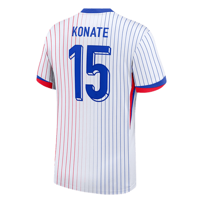 Frankrike Tröja KONATE #15 Euro 2024 Borta Vit-7