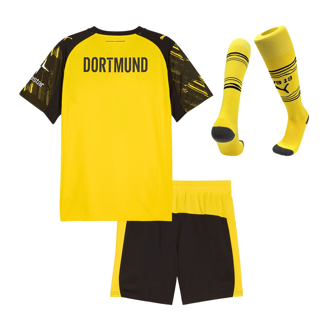 Borussia Dortmund Tröja 2025/26 Hemmaställ Gul Barn-14
