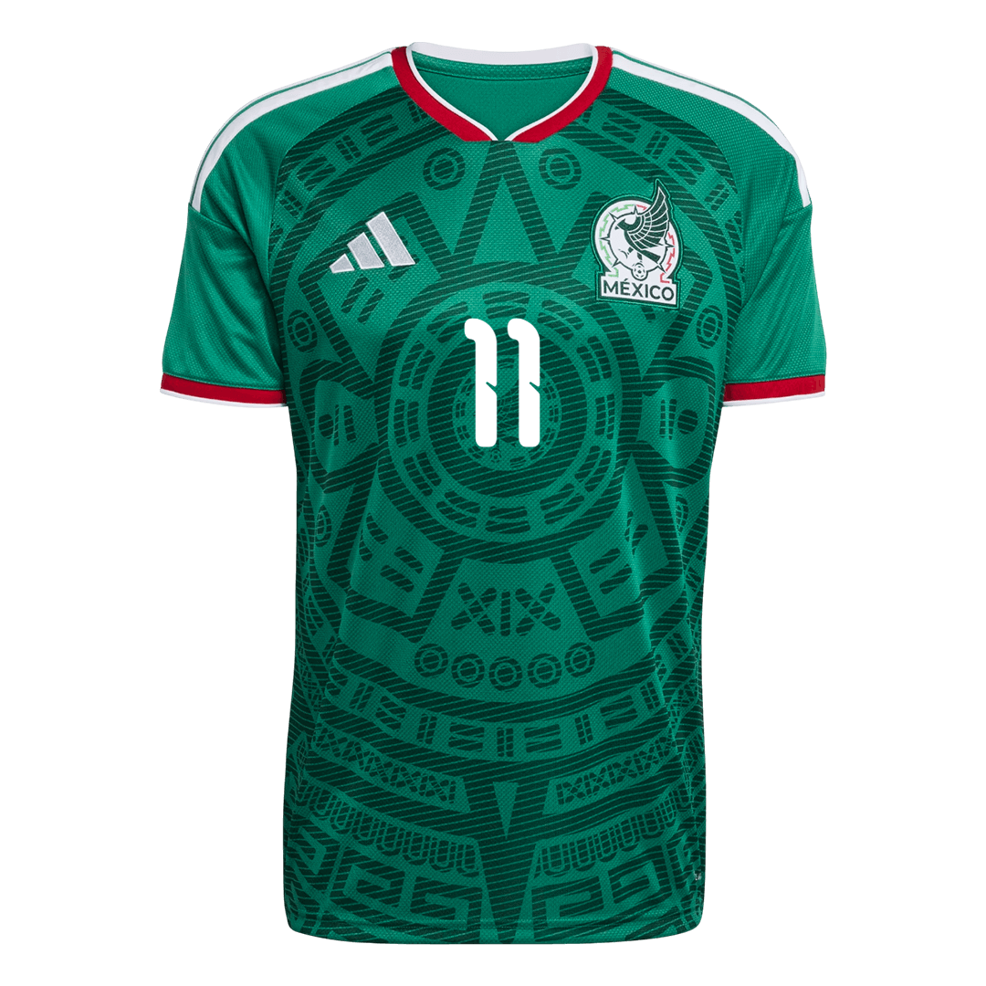 S.GIMENEZ #11 Mexiko Tröja 2026 Hemma Premium Grön