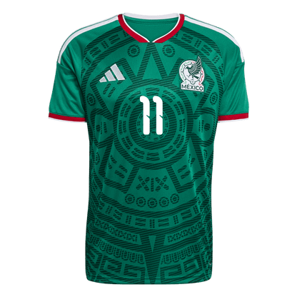 S.GIMENEZ #11 Mexiko Tröja 2026 Hemma Premium Grön-9