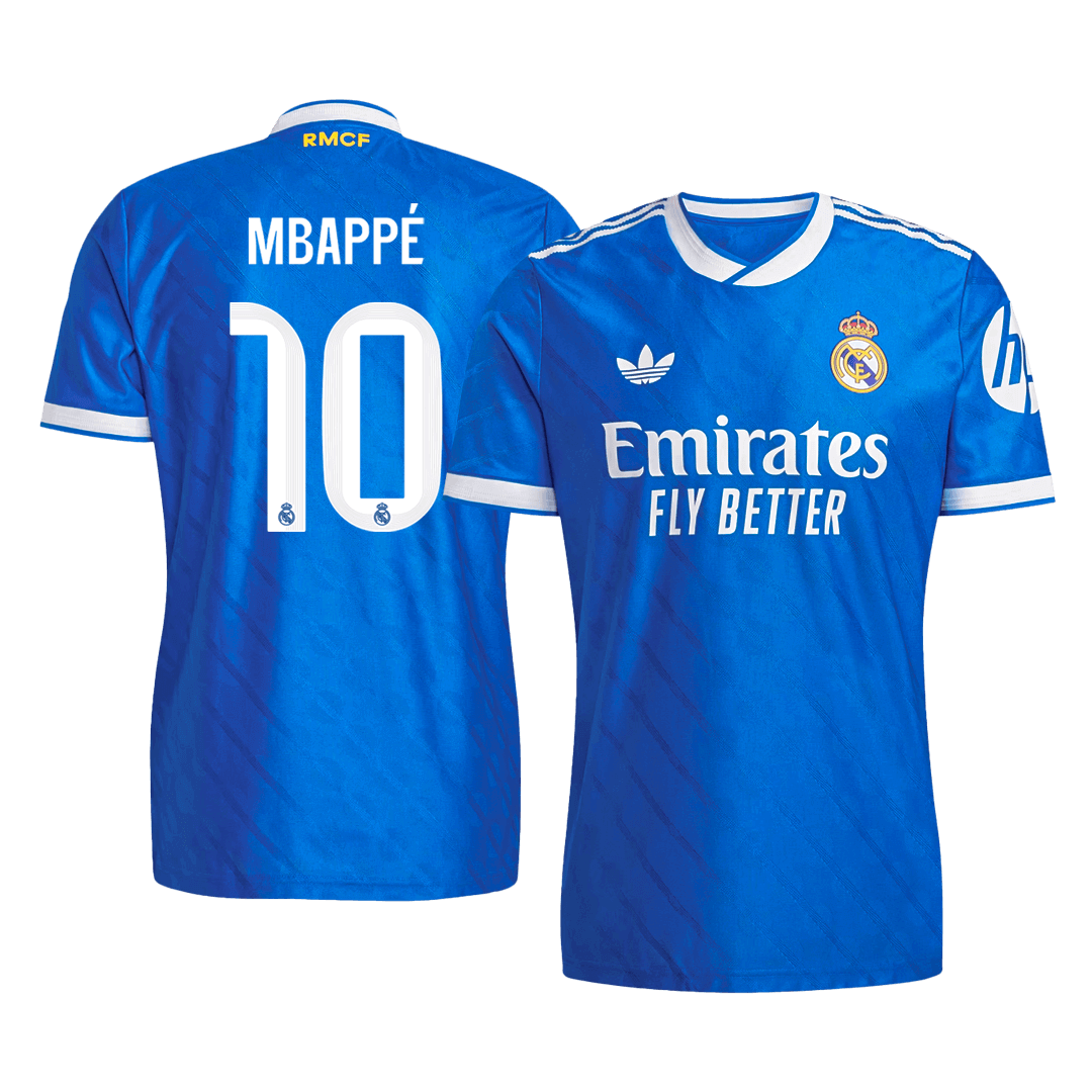 Real Madrid Tröja MBAPPÉ #10 2025/26 Tredje Blå