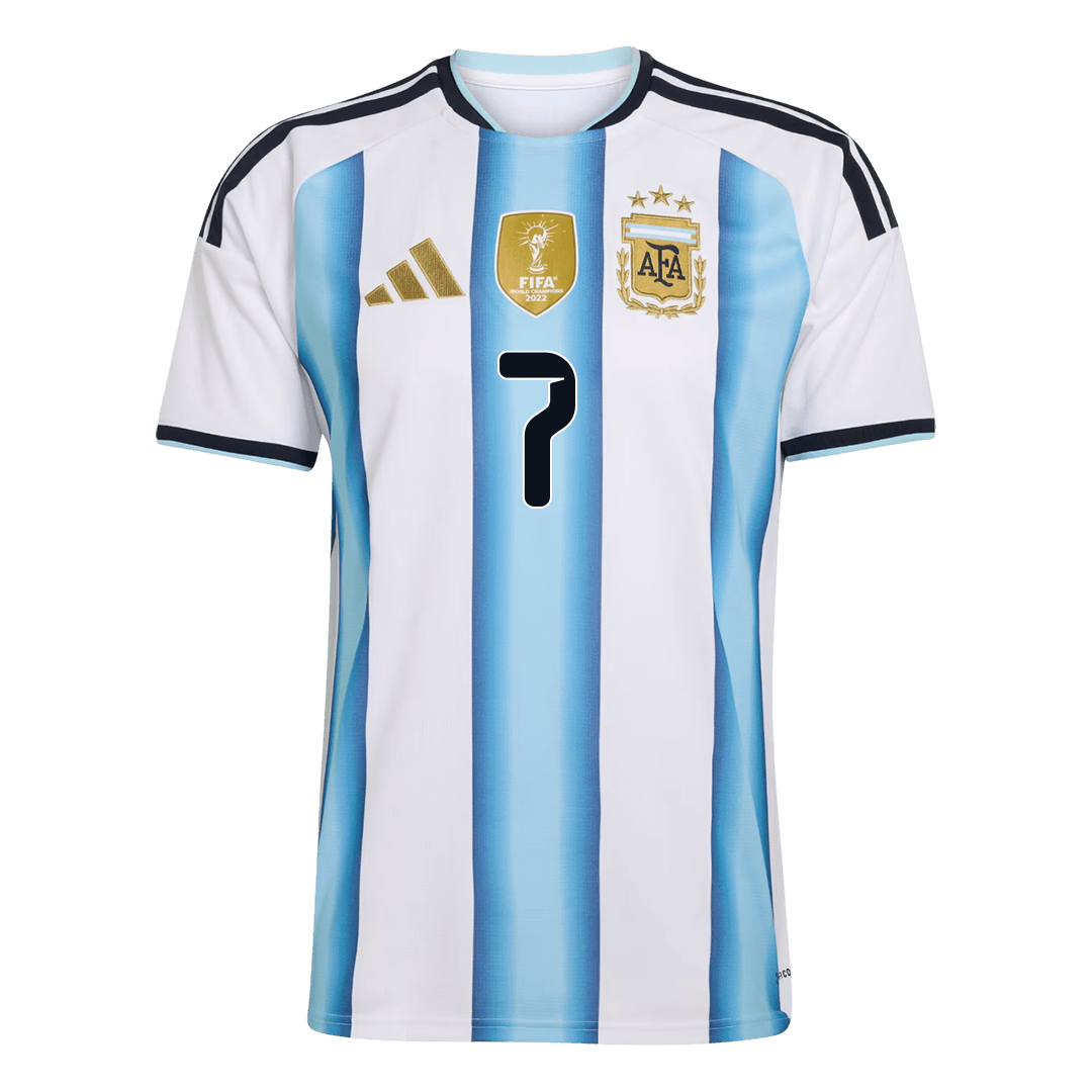 DE PAUL #7 Argentina Tröja 2026 Hemma Premium Blå & Vit