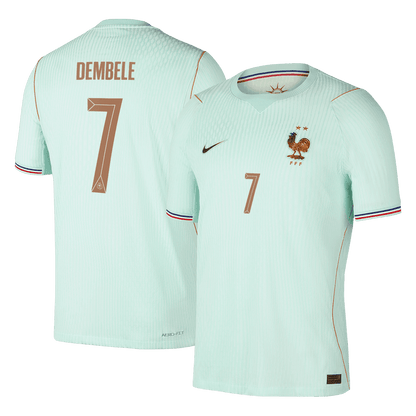 Frankrike Tröja DEMBELE #7 2026 Borta Autentisk Grön