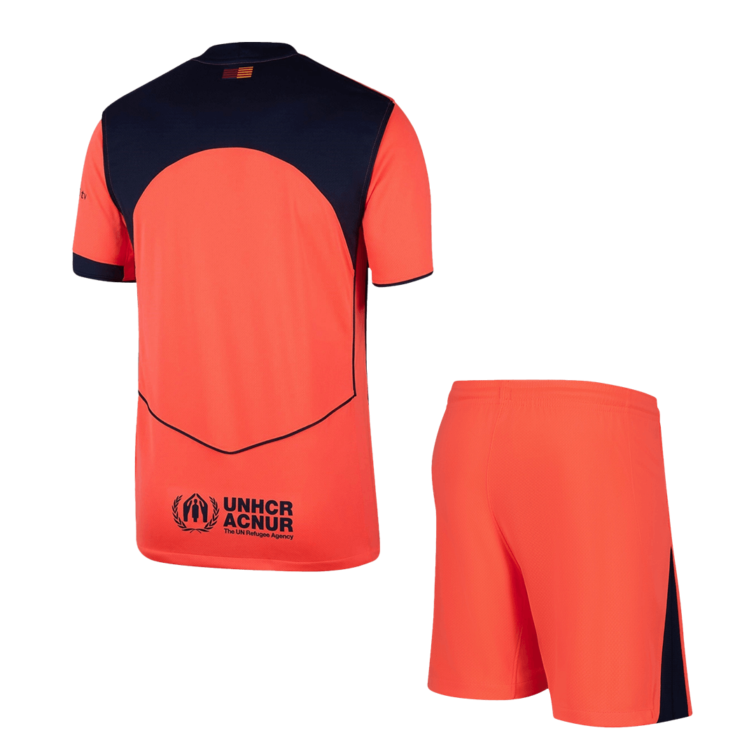 Barcelona Tröja Tredjeställ 2025/26 Orange-16