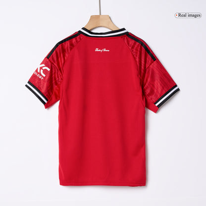 Manchester United Tröja 2025/26 Hemmaställ Röd Barn-13