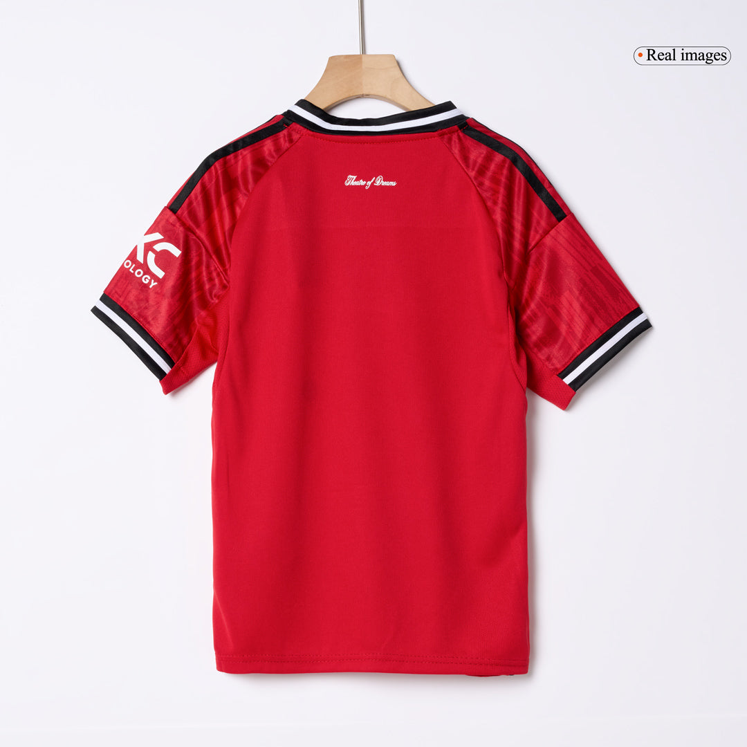 Manchester United Tröja 2025/26 Hemma Röd Barn-13